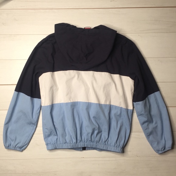 Brandy Melville Krissy Jacket Blue Colorblock - Picture 4 of 7